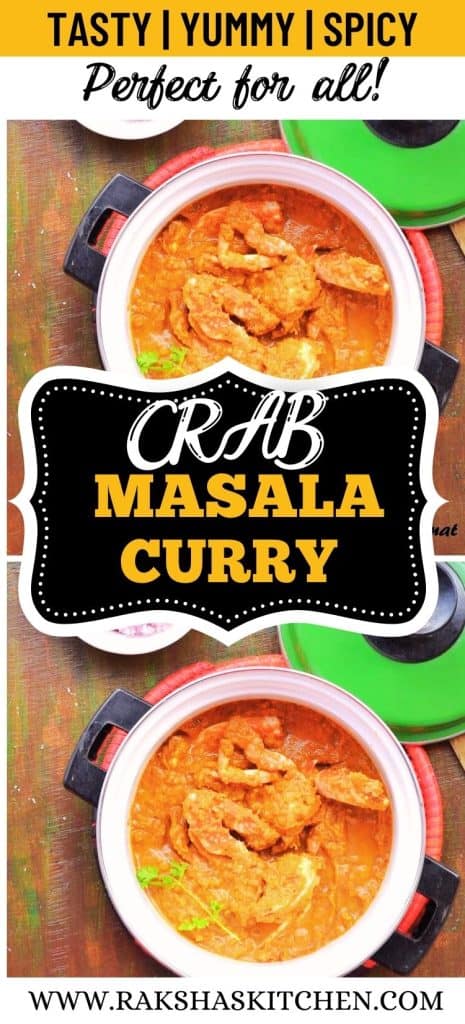 crab masala curry