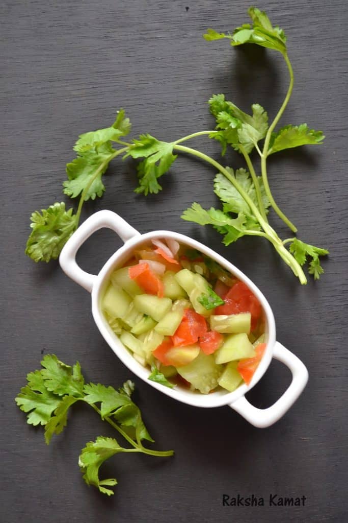 tomato cucumber onion salad