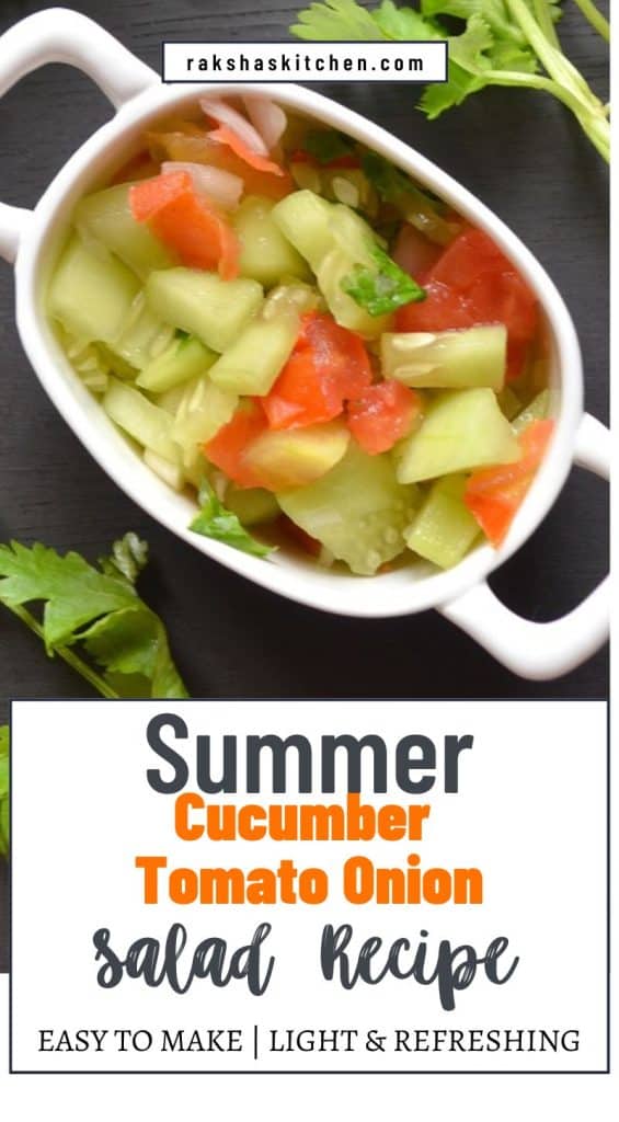 summer cucumber tomato onion salad