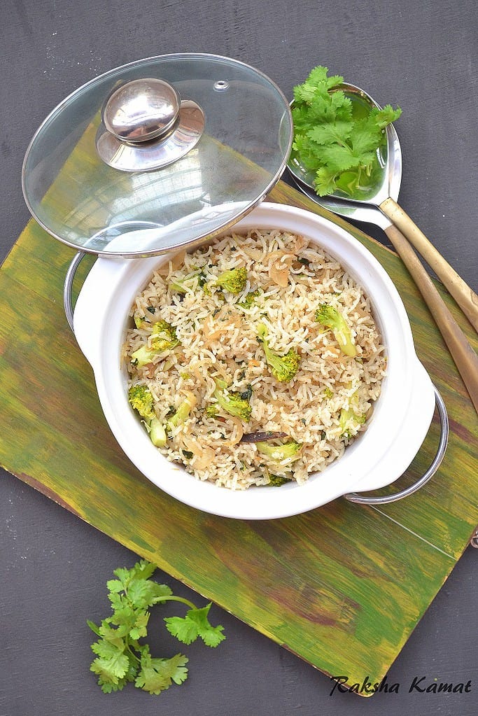 Broccoli Rice, kids lunch box recipe, broccoli recipe, lunch box recipe