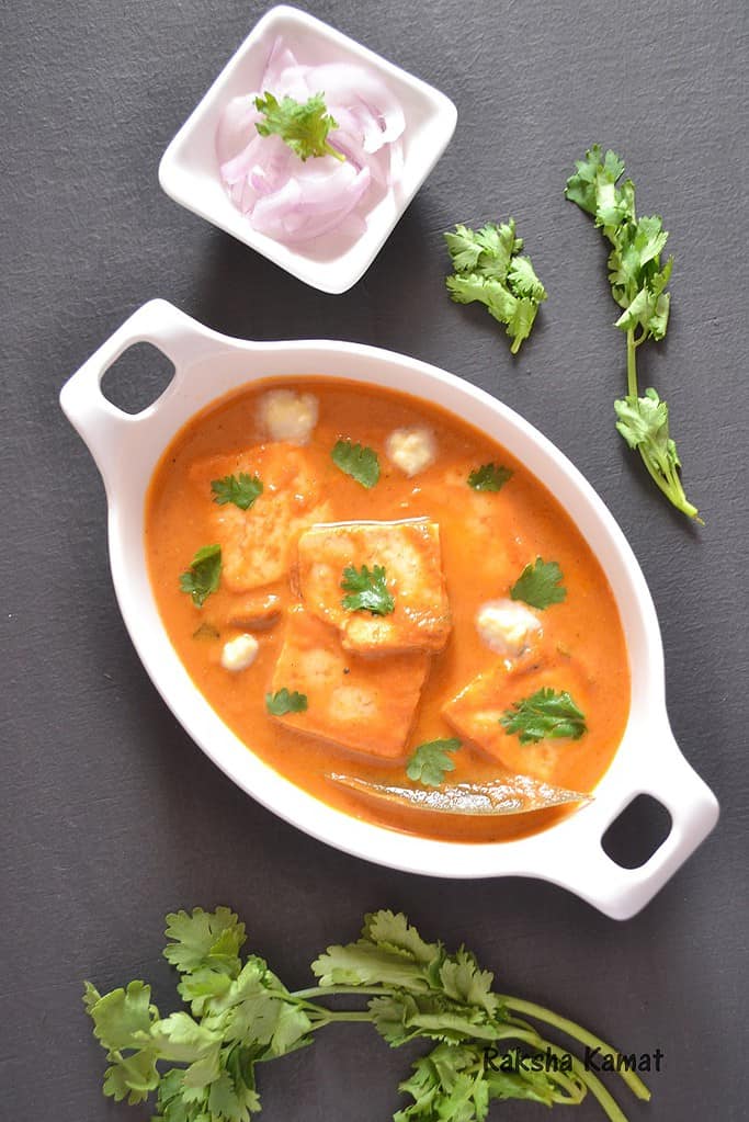 Paneer butter masala, butter paneer masala, butter paneer, paneer makhani