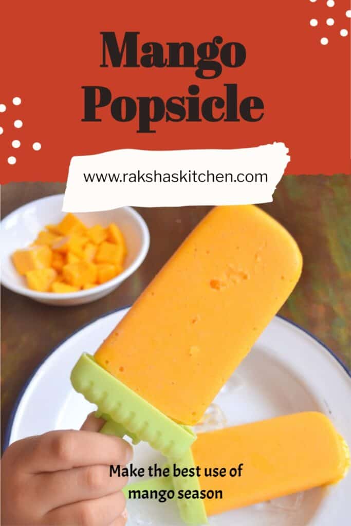 Mango popsicles