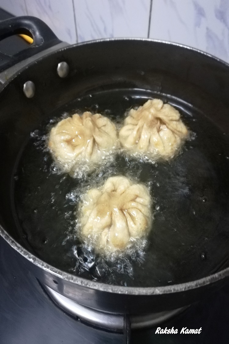 Deep fried modak step by step pics