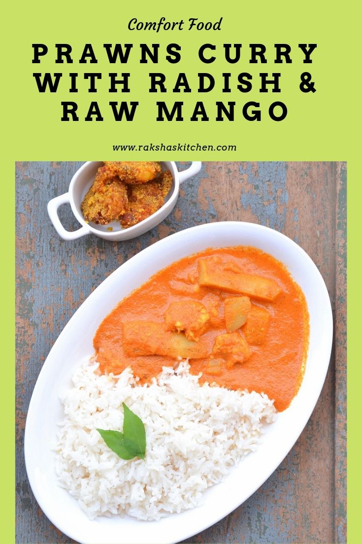 Prawns curry with radish and raw mango-1