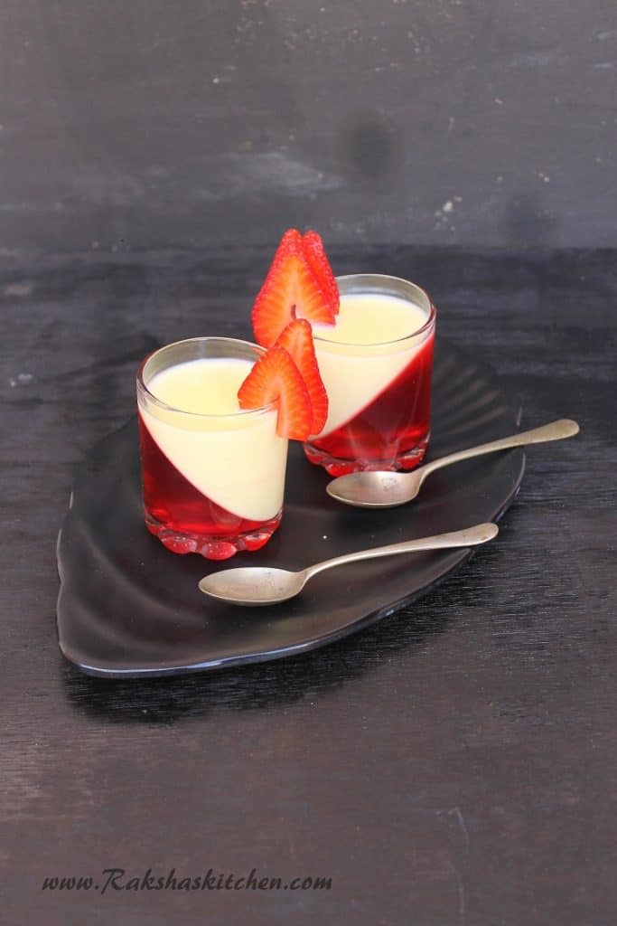 jelly custard dessert