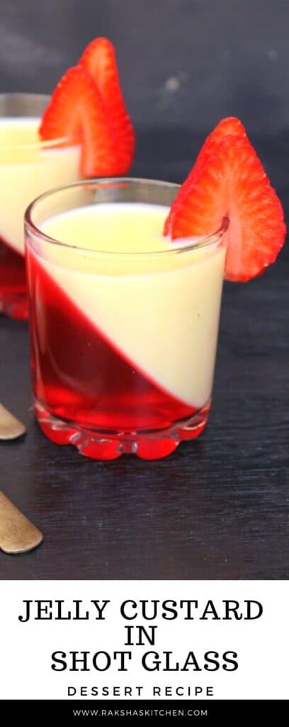 jelly custard in shot glass pin