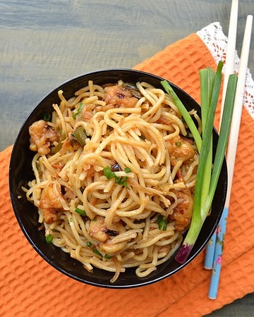 Prawn Schezwan Noodles