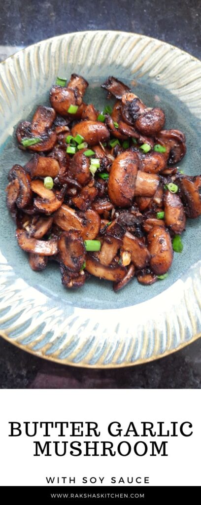 butter garlic soy sauce mushroom