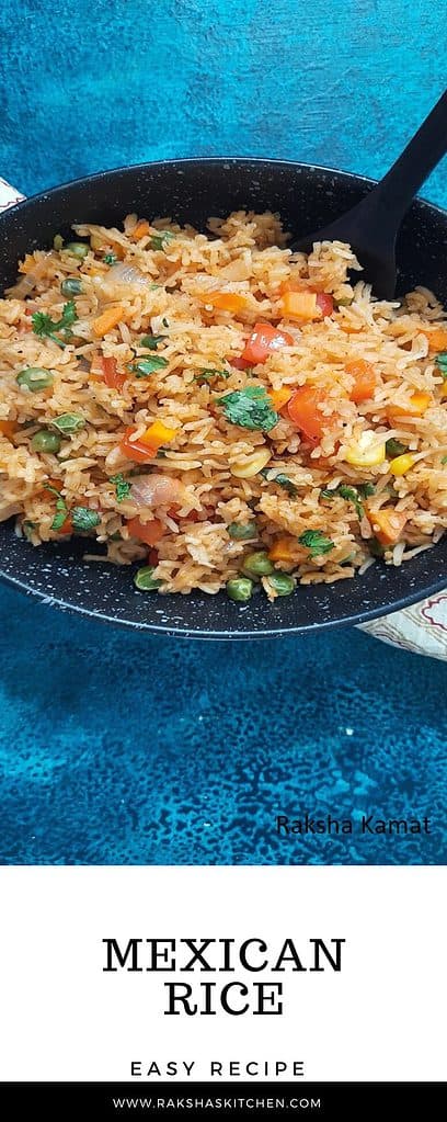 restaurant style rice in mexican style