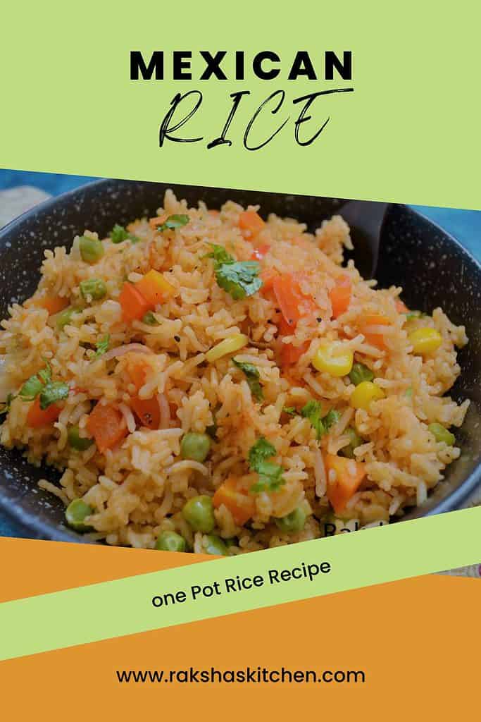 one pot rice mexican style