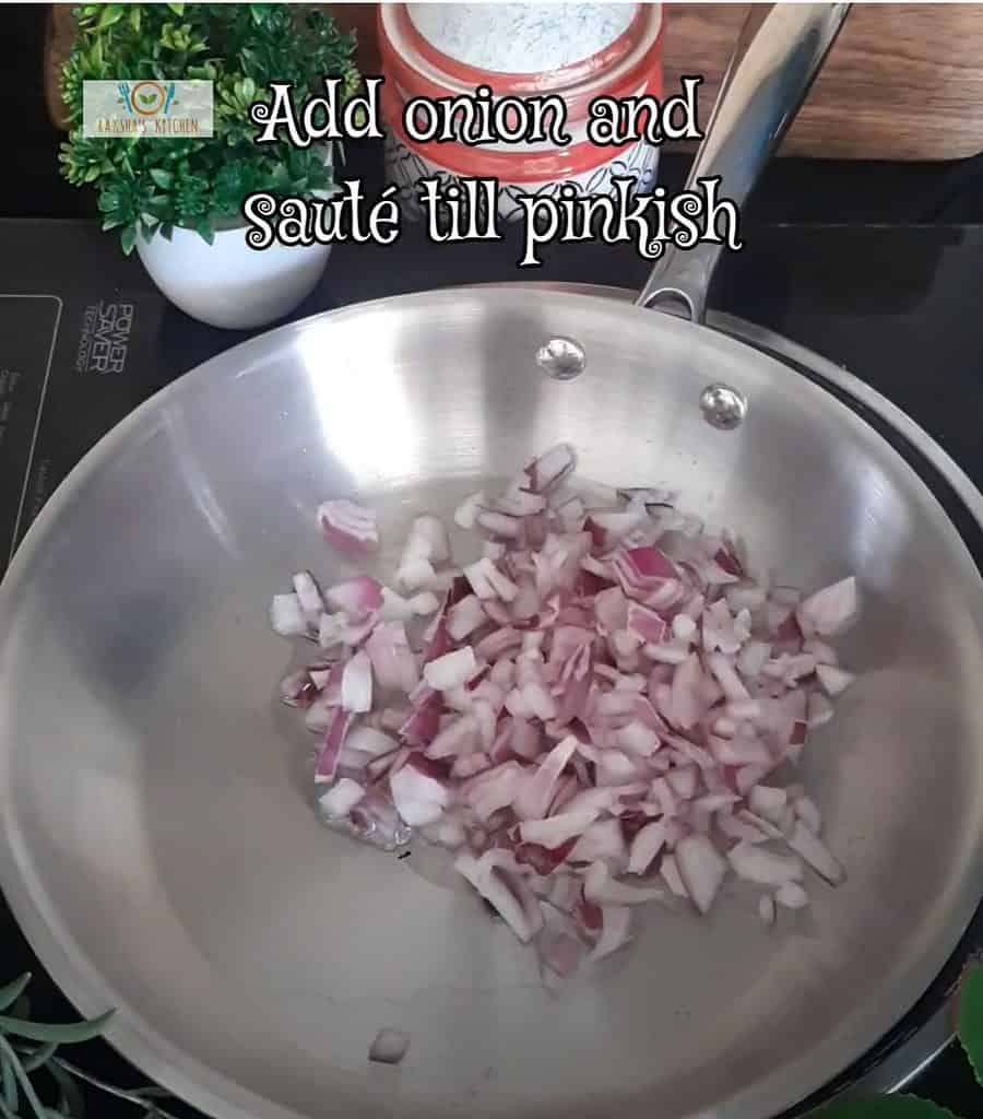 saute onion