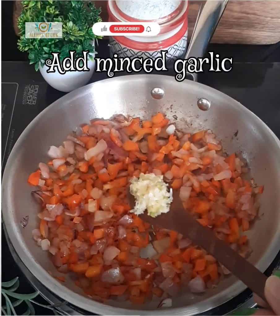 add minced garlic