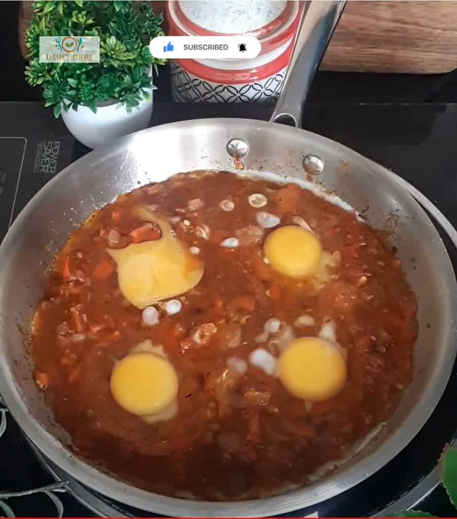 add cracked eggs