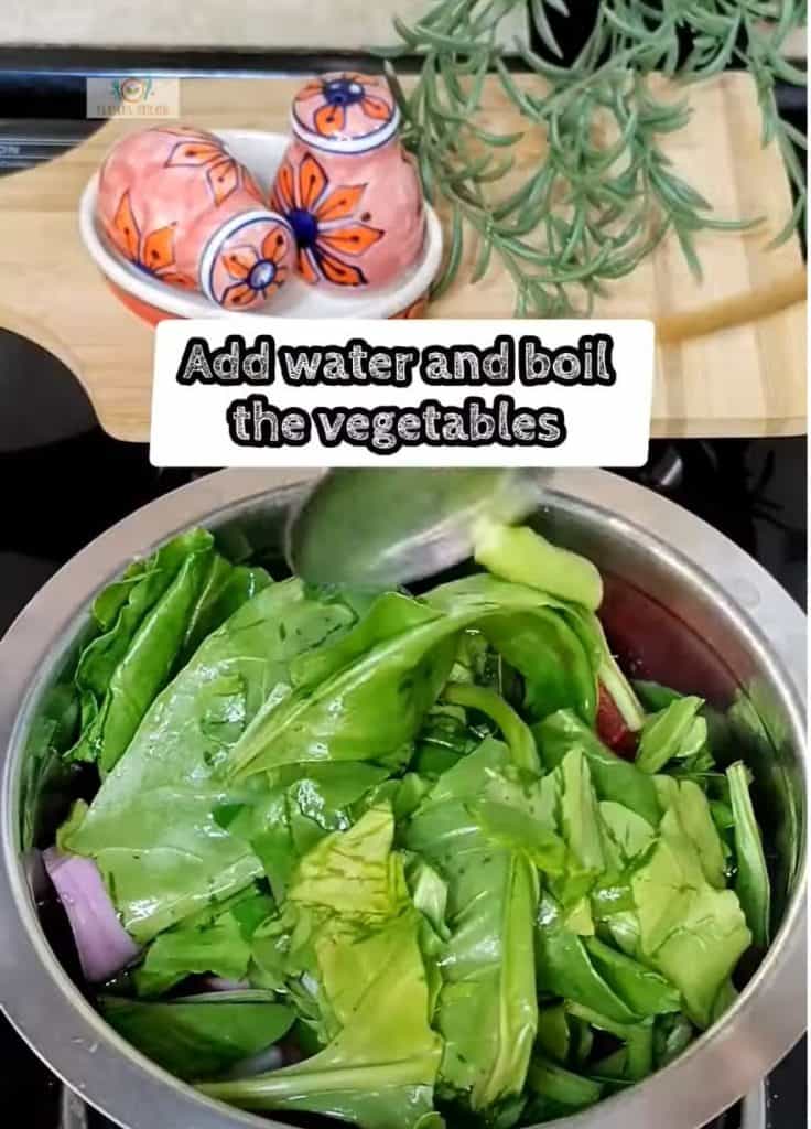 boil vegetables in water