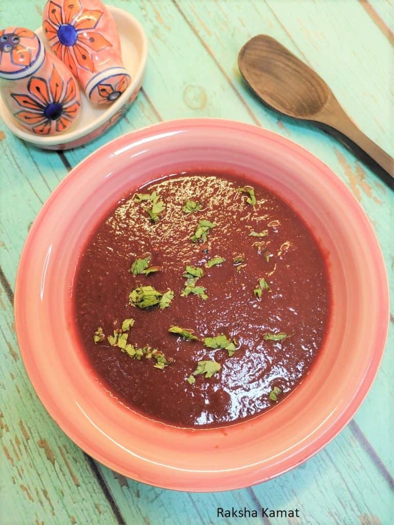 beetroot carrot spinach soup