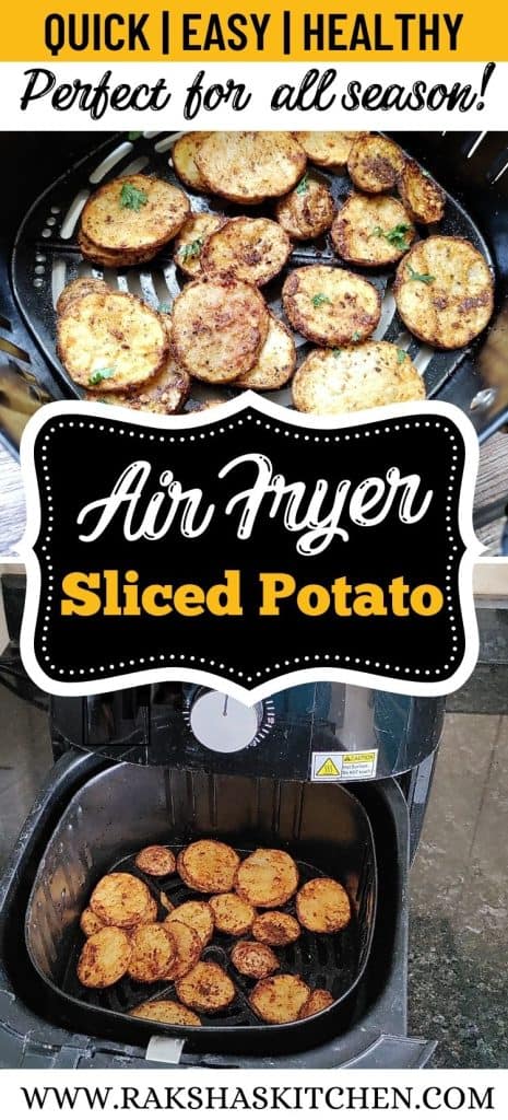 air fryer sliced potato pin