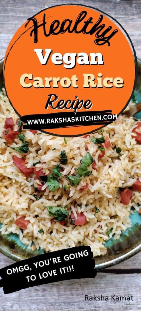 healthy carrot rice recipe