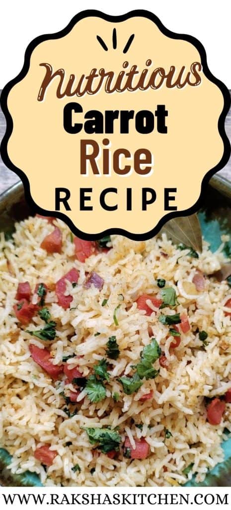 nutritious carrot rice recipe