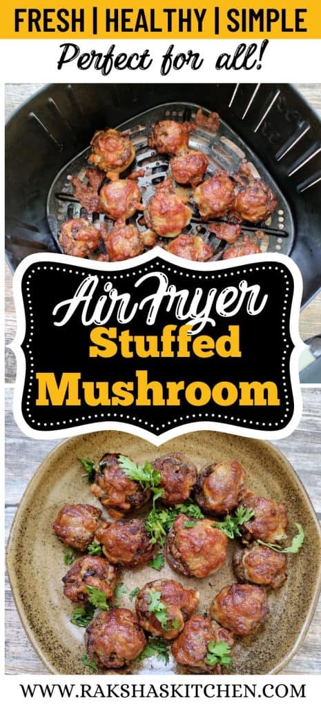 air fryer stuffed mushroom