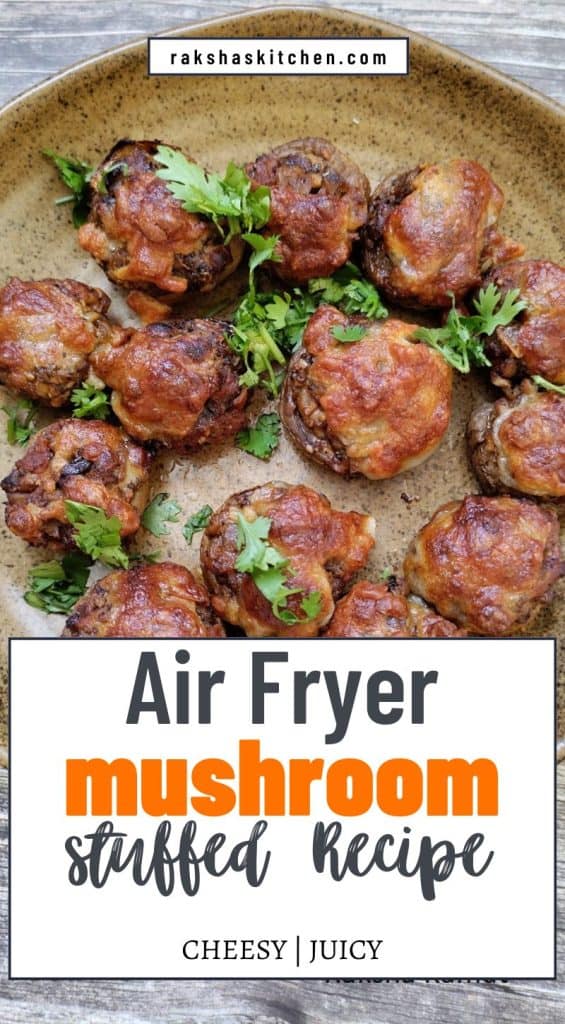 air fryer mushroom stuffed recipe