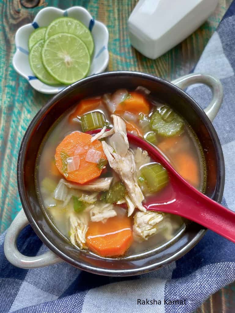 classic chicken soup without noodles