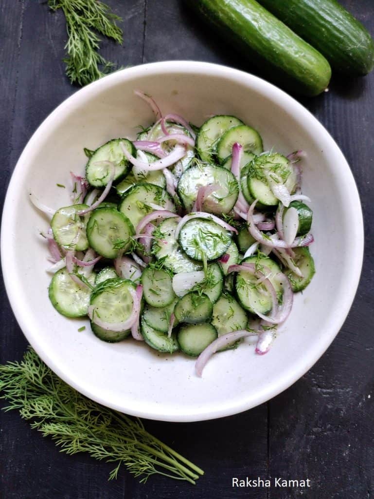 cucumber dill onion salad