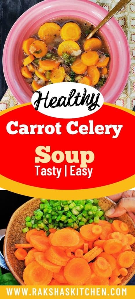 healthy carrot celery soup