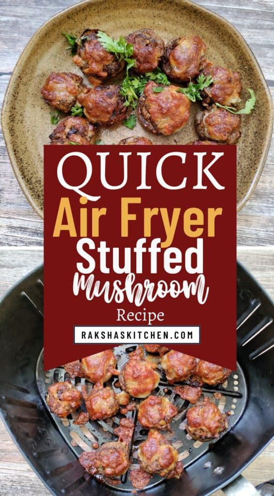 quick air fryer stuffed mushroom