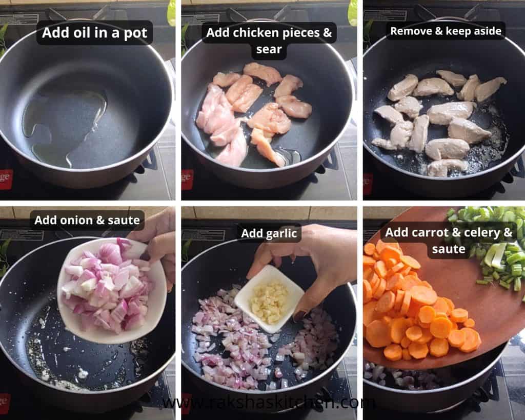 step by step instructions to make classic chicken soup part 1