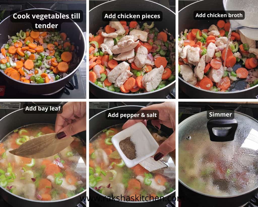 step by step instructions to make classic chicken soup part 2