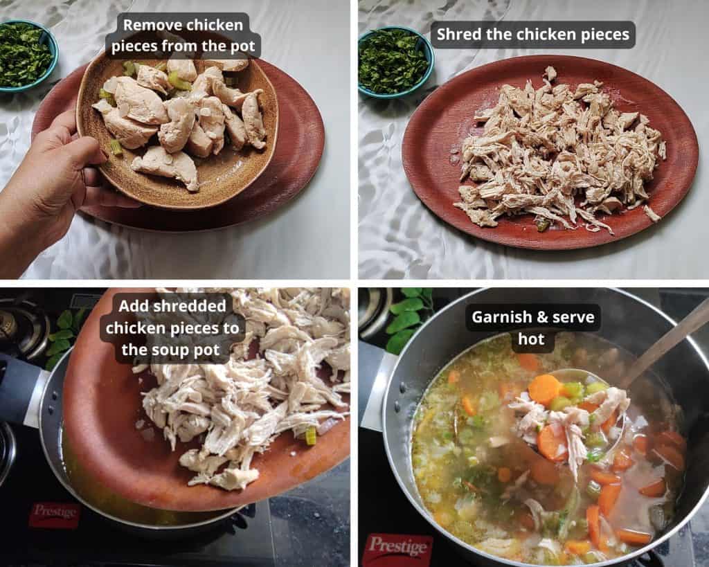 step by step instructions to make classic chicken soup part 3