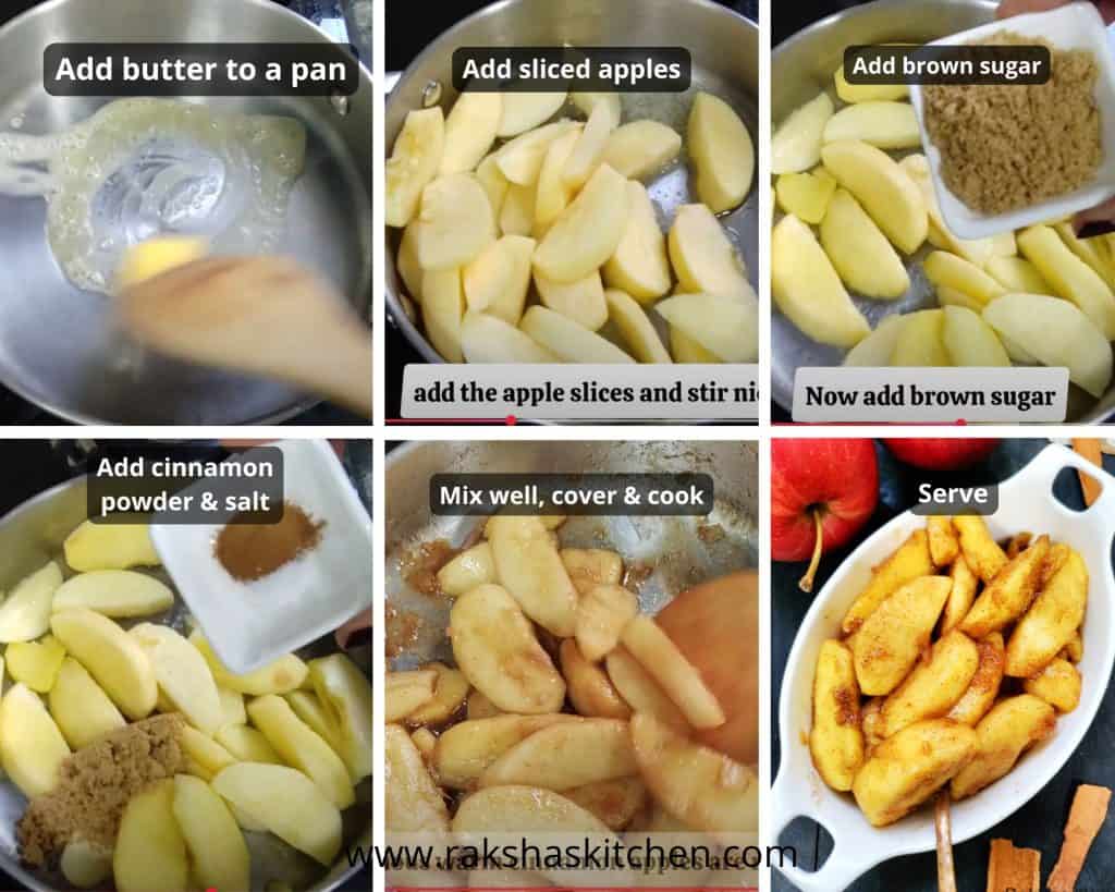 steps to make warm cinnamon apples