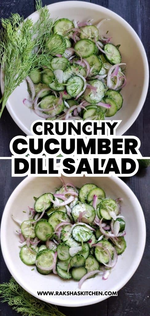 crunchy cucumber dill salad