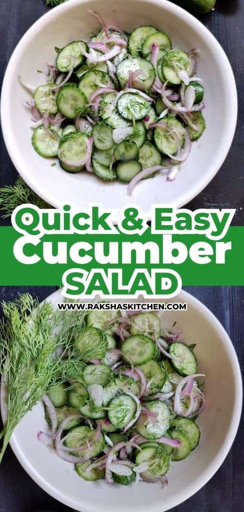 quick & easy cucumber salad